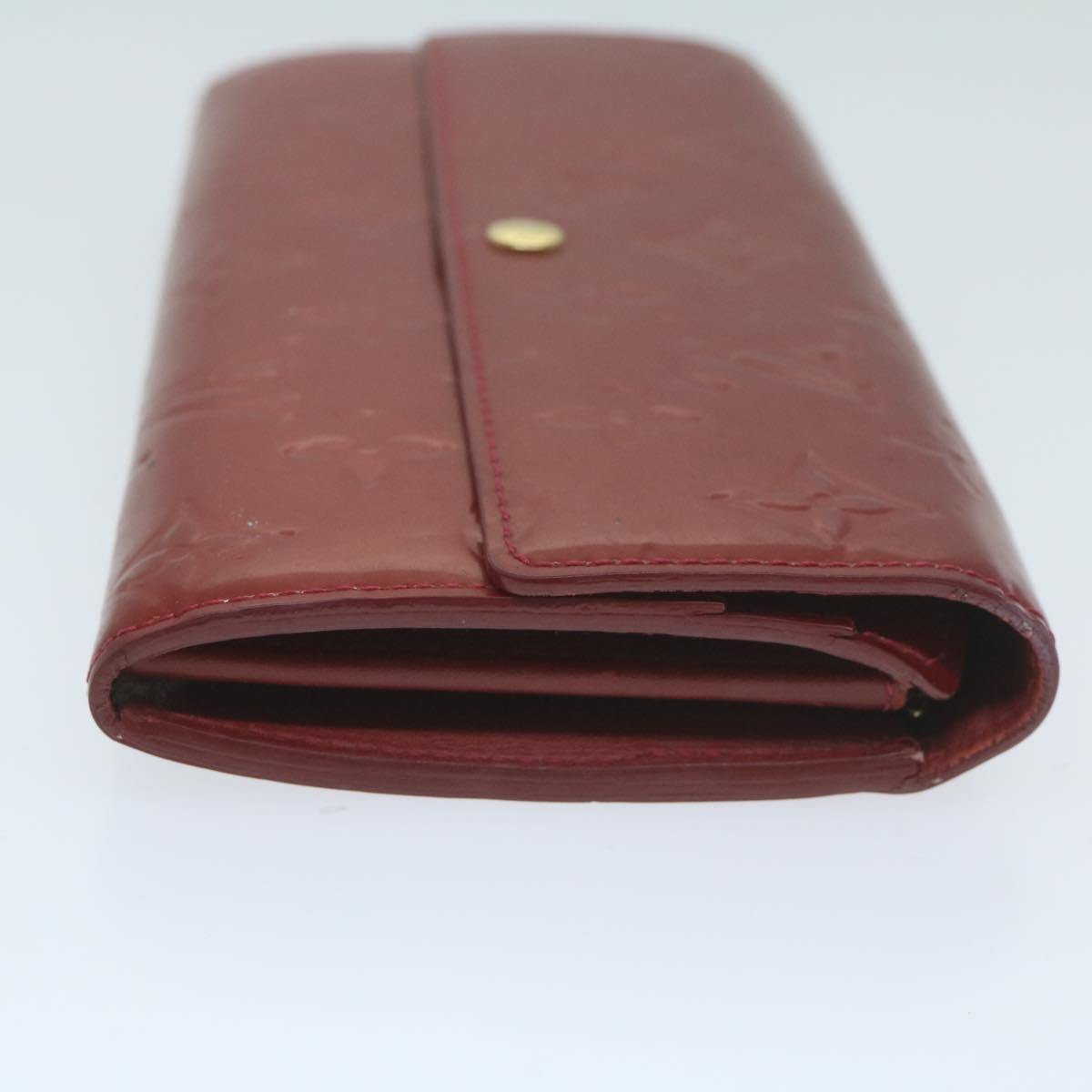 LOUIS VUITTON Vernis Portefeiulle Sarah Long Wallet Red M93530 LV 64625