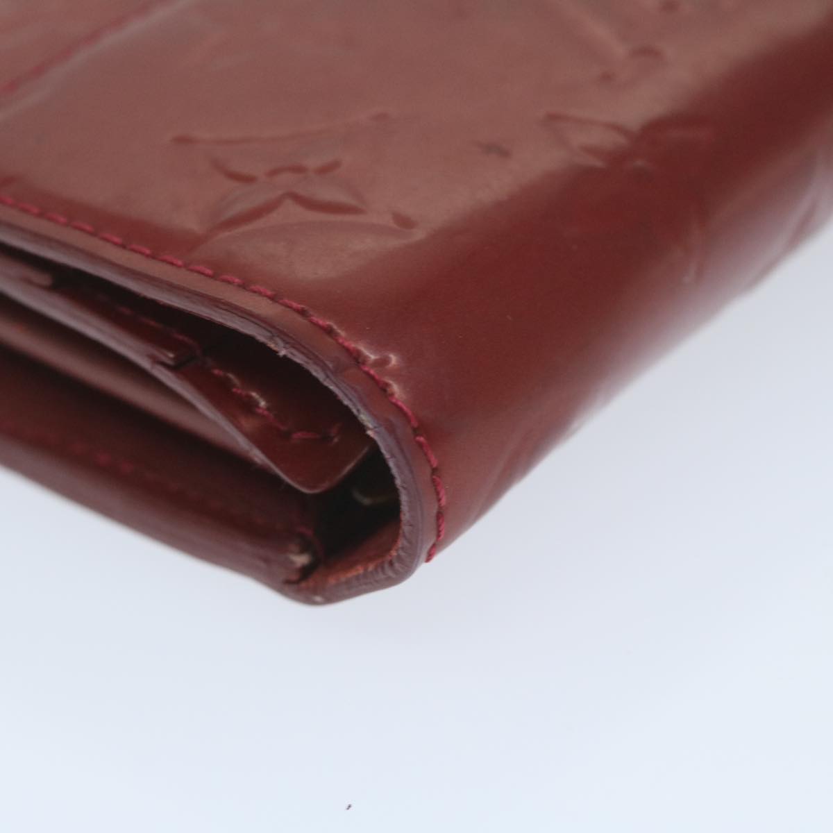 LOUIS VUITTON Vernis Portefeiulle Sarah Long Wallet Red M93530 LV 64625