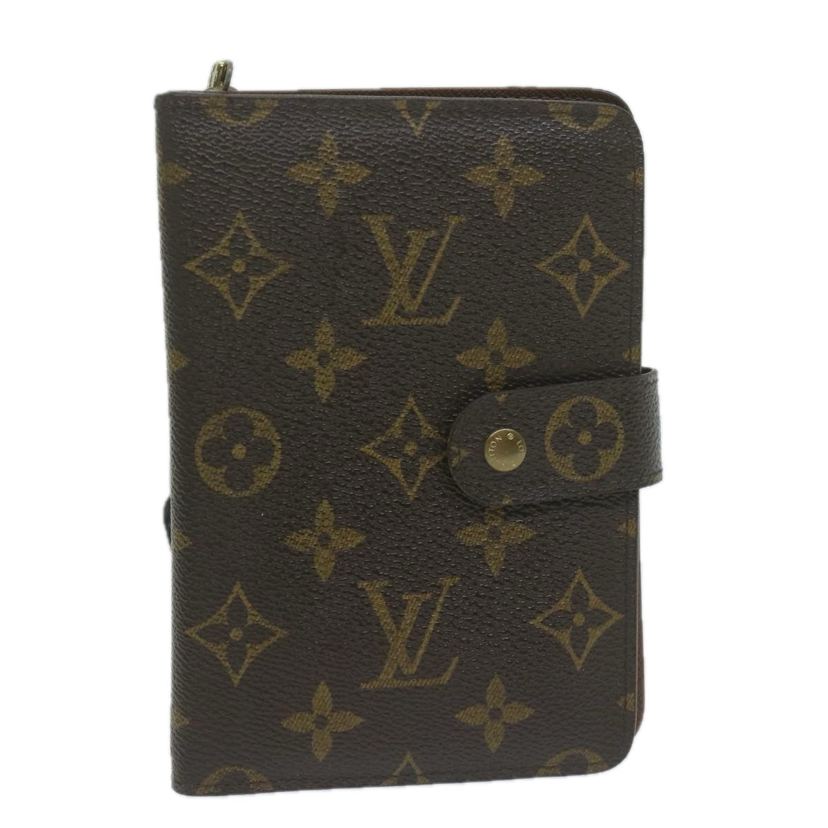 LOUIS VUITTON Monogram Porto Papie Zip Wallet M61207 LV 64626