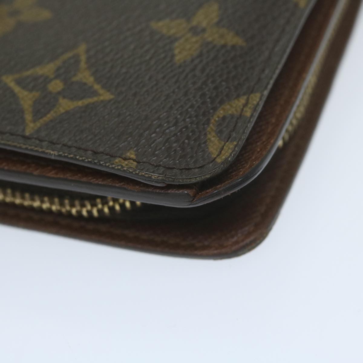 LOUIS VUITTON Monogram Porto Papie Zip Wallet M61207 LV 64626