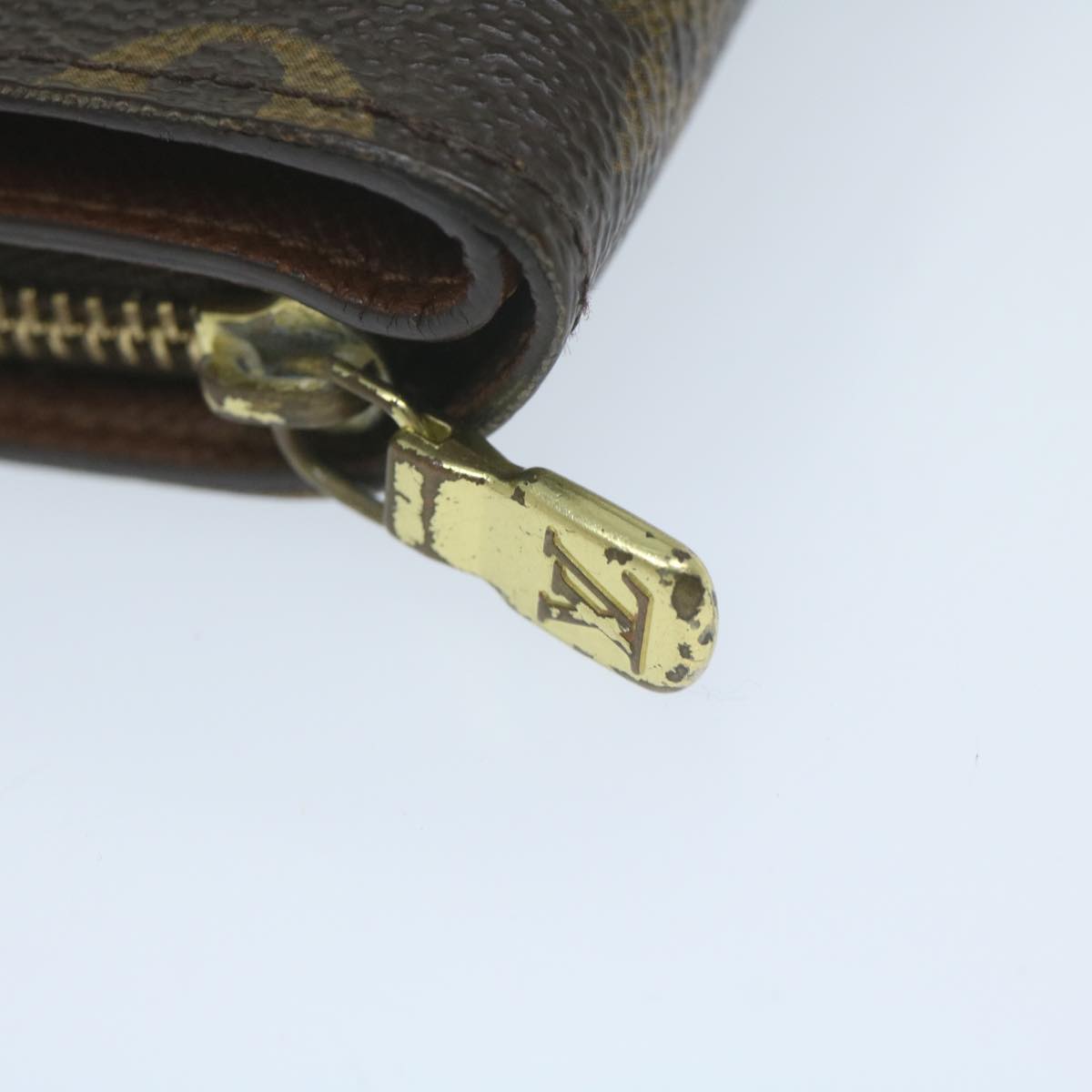 LOUIS VUITTON Monogram Porto Papie Zip Wallet M61207 LV 64626