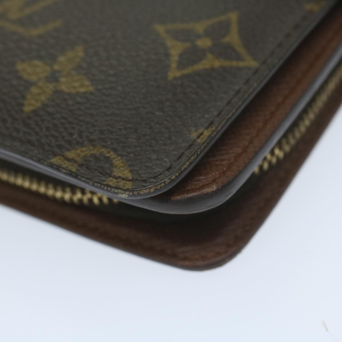 LOUIS VUITTON Monogram Porto Papie Zip Wallet M61207 LV 64626