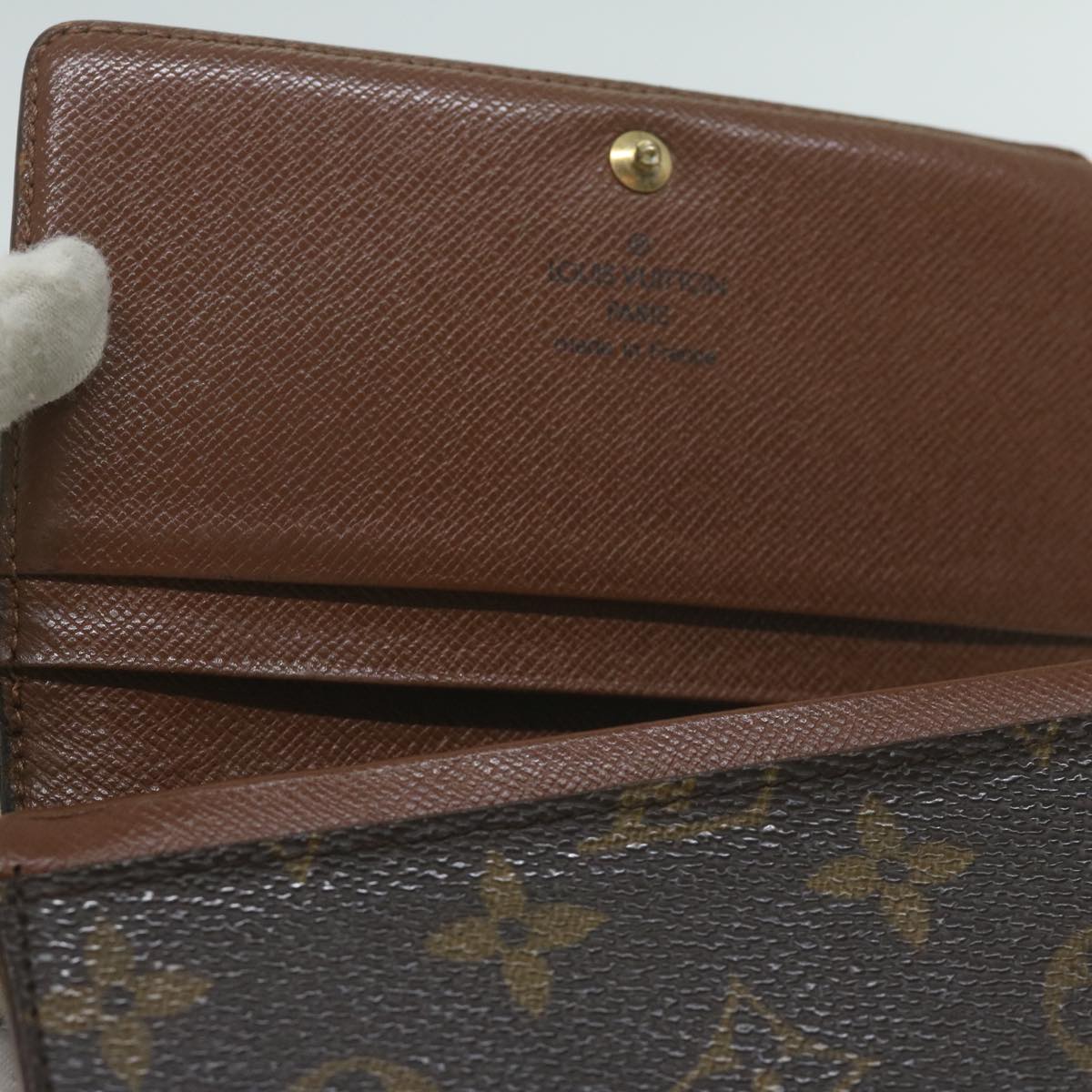 LOUIS VUITTON Monogram Porte Monnaie Billets Tresor Wallet M61730 64628