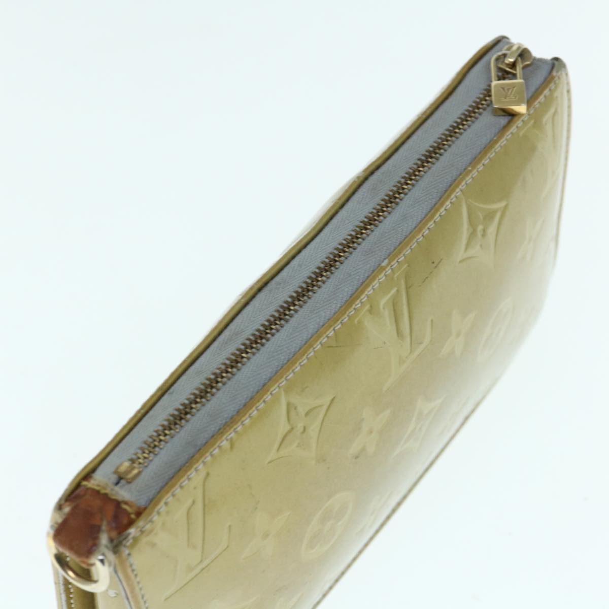 LOUIS VUITTON Monogram Vernis Lexington Accessory Pouch Gris M91056 64631