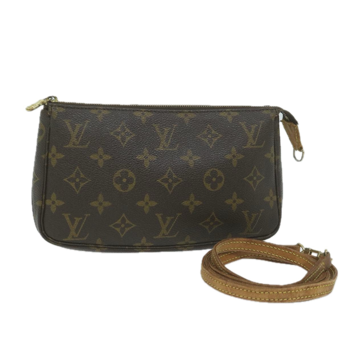 LOUIS VUITTON Monogram Pochette Accessoires Pouch M51980 LV 64660