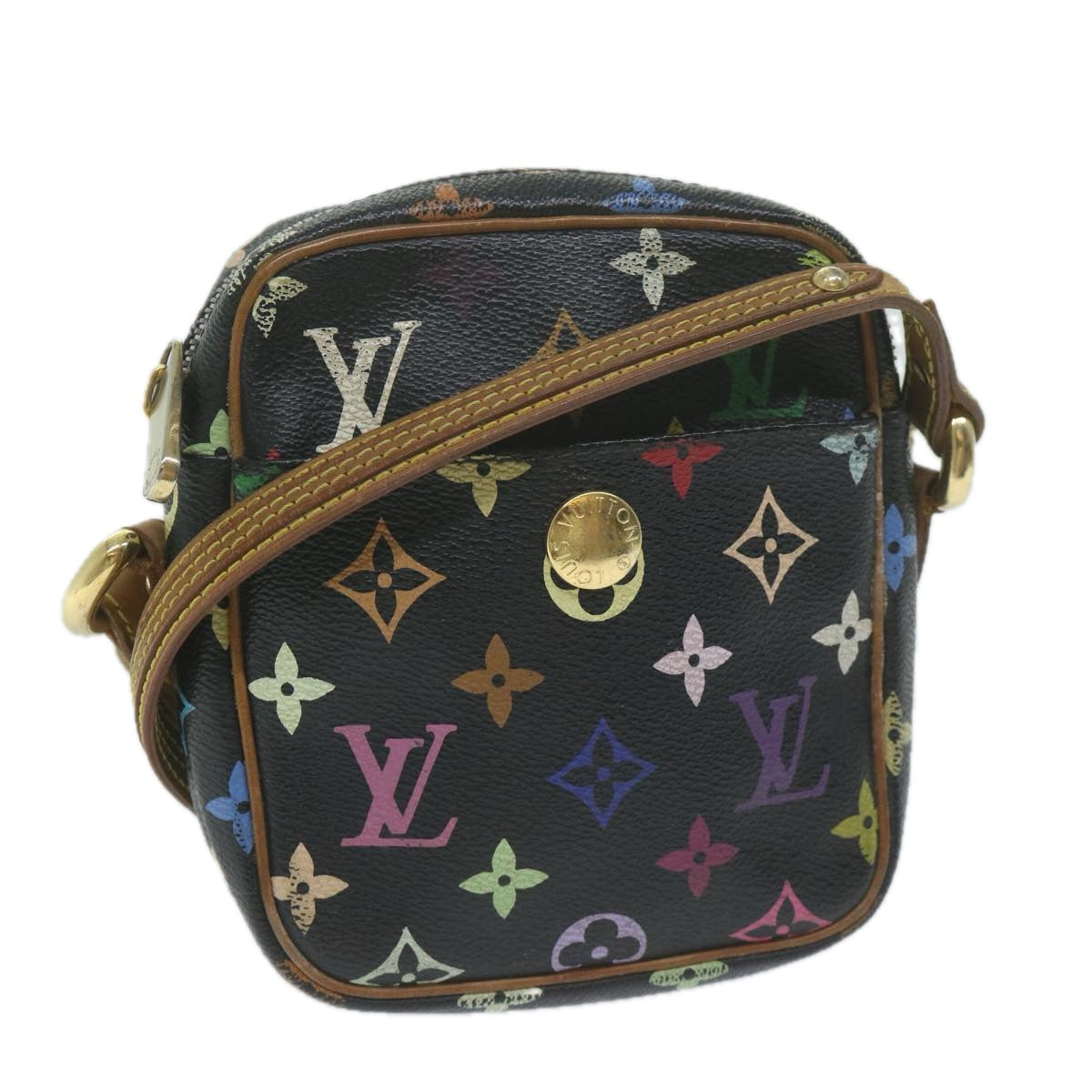 LOUIS VUITTON Monogram Multicolor Lift Shoulder Bag Black M40056 LV 64661