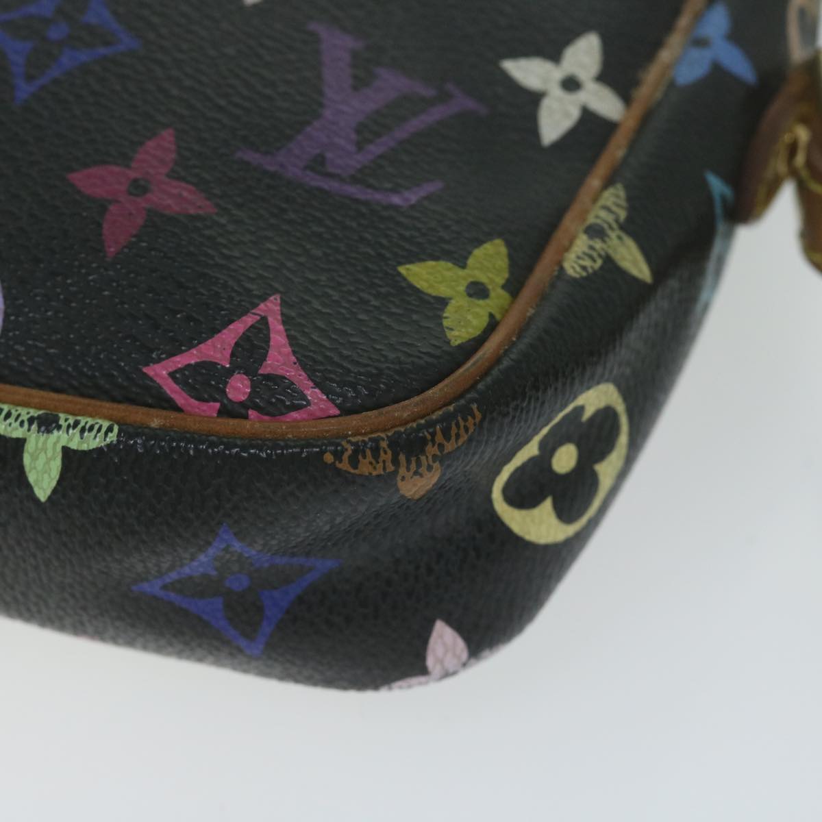 LOUIS VUITTON Monogram Multicolor Lift Shoulder Bag Black M40056 LV 64661