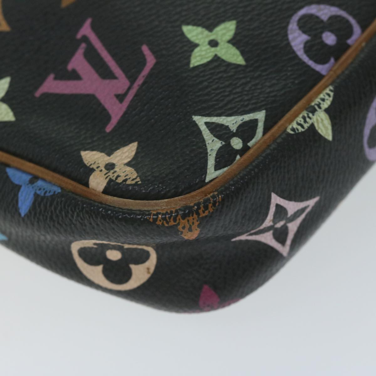 LOUIS VUITTON Monogram Multicolor Lift Shoulder Bag Black M40056 LV 64661