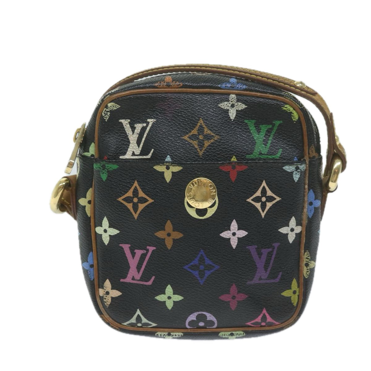LOUIS VUITTON Monogram Multicolor Lift Shoulder Bag Black M40056 LV 64661