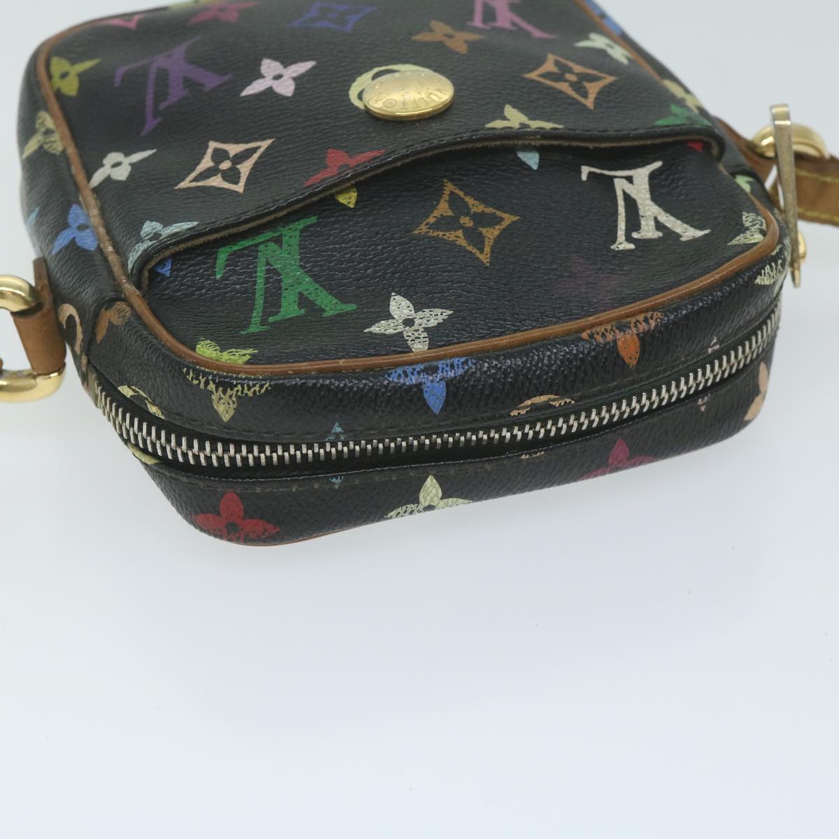 LOUIS VUITTON Monogram Multicolor Lift Shoulder Bag Black M40056 LV 64661