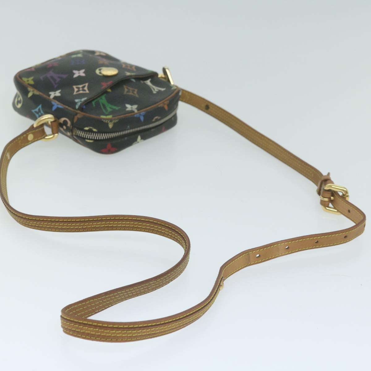 LOUIS VUITTON Monogram Multicolor Lift Shoulder Bag Black M40056 LV 64661