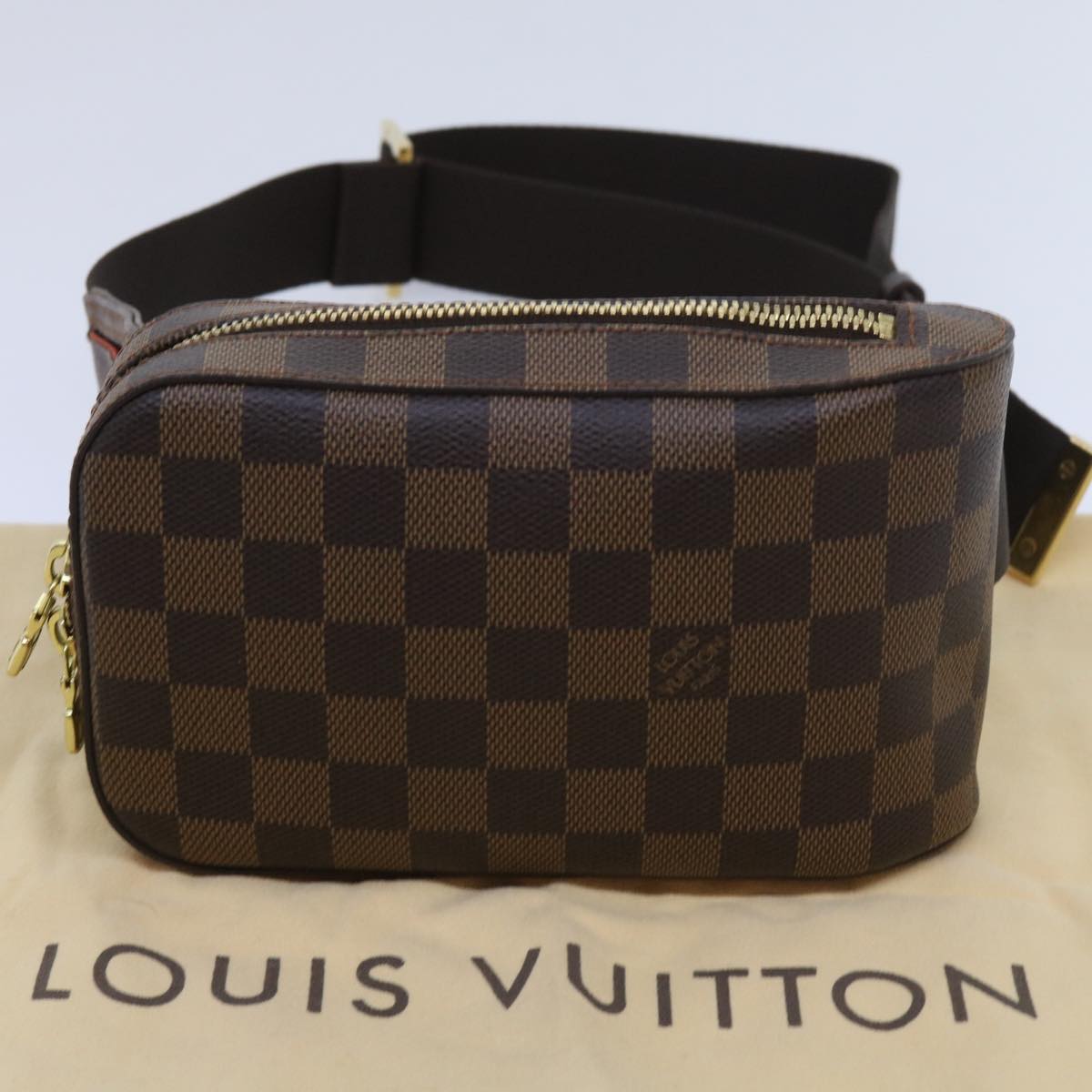 LOUIS VUITTON Damier Ebene Geronimos Shoulder Bag N51994 LV 64662A