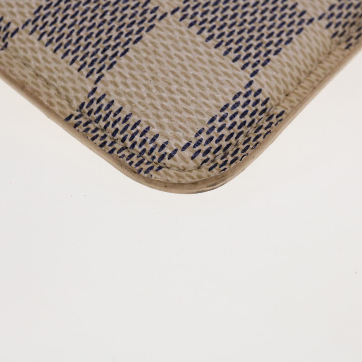 LOUIS VUITTON Damier Azur Etui Lunettes MM Glasses Case N60025 LV 64687