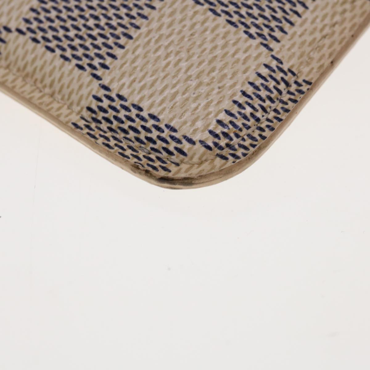 LOUIS VUITTON Damier Azur Etui Lunettes MM Glasses Case N60025 LV 64687