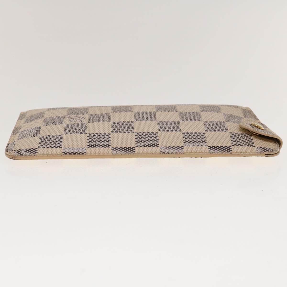 LOUIS VUITTON Damier Azur Etui Lunettes MM Glasses Case N60025 LV 64687