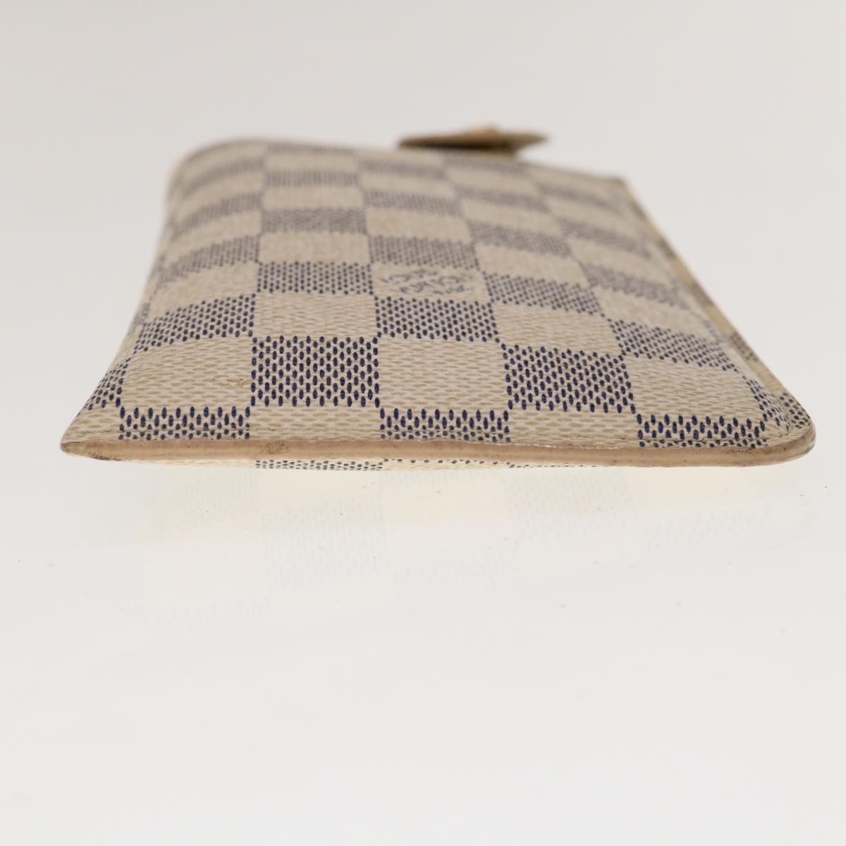 LOUIS VUITTON Damier Azur Etui Lunettes MM Glasses Case N60025 LV 64687