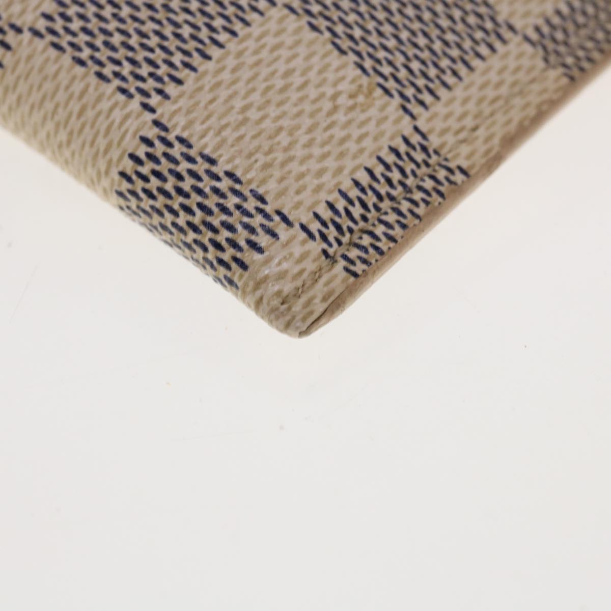 LOUIS VUITTON Damier Azur Etui Lunettes MM Glasses Case N60025 LV 64687