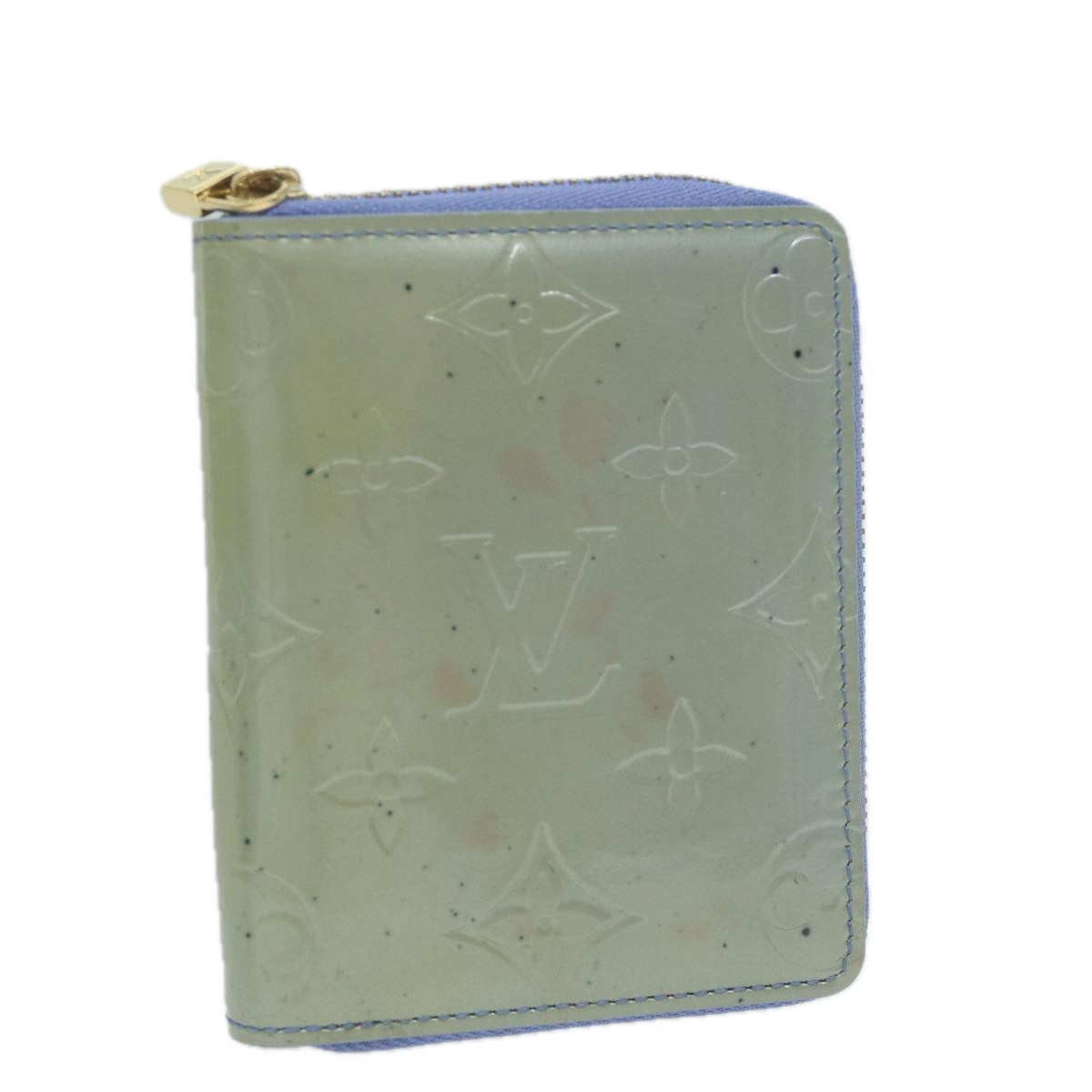 LOUIS VUITTON Monogram Vernis Bloom Wallet Lavande M91237 LV 64690