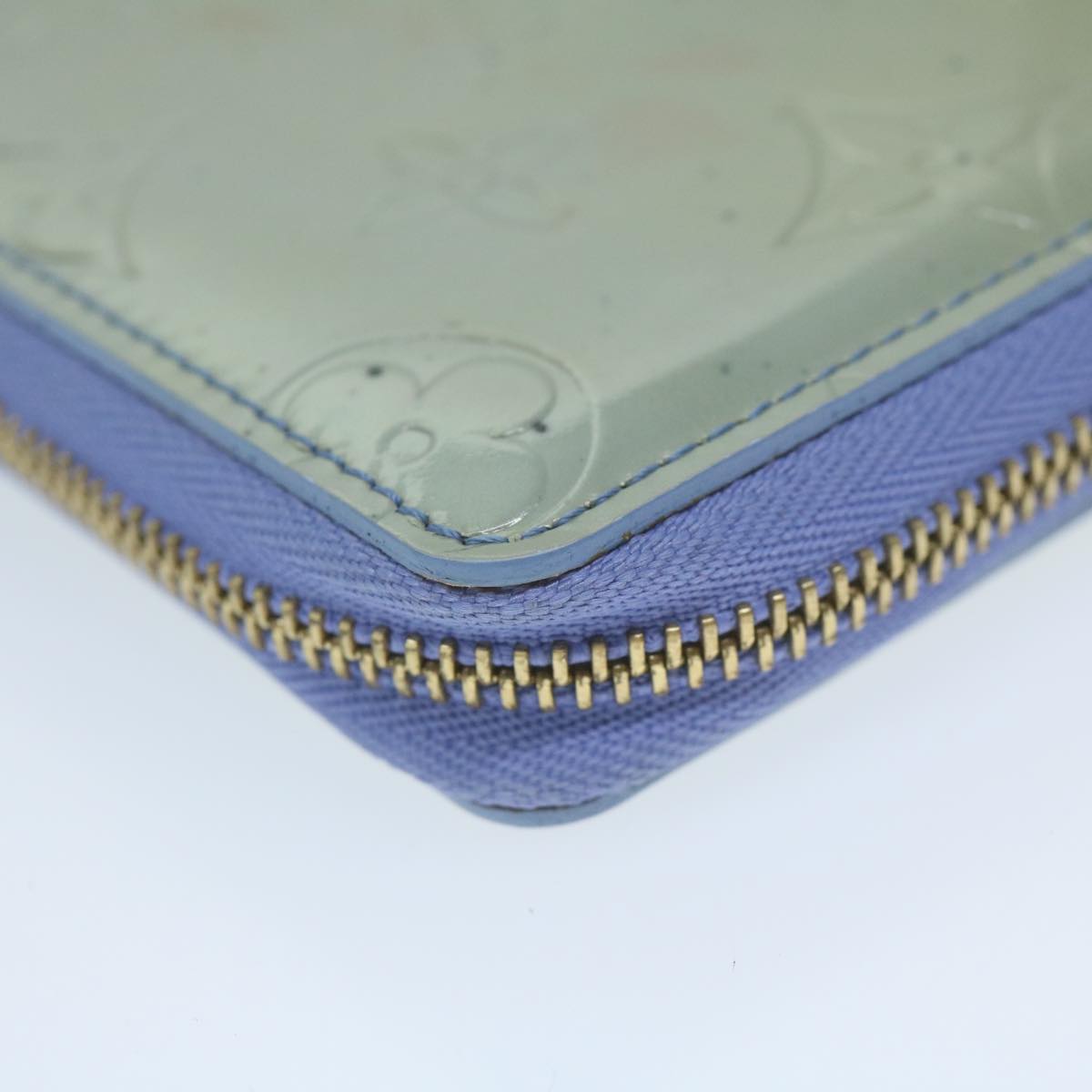 LOUIS VUITTON Monogram Vernis Bloom Wallet Lavande M91237 LV 64690