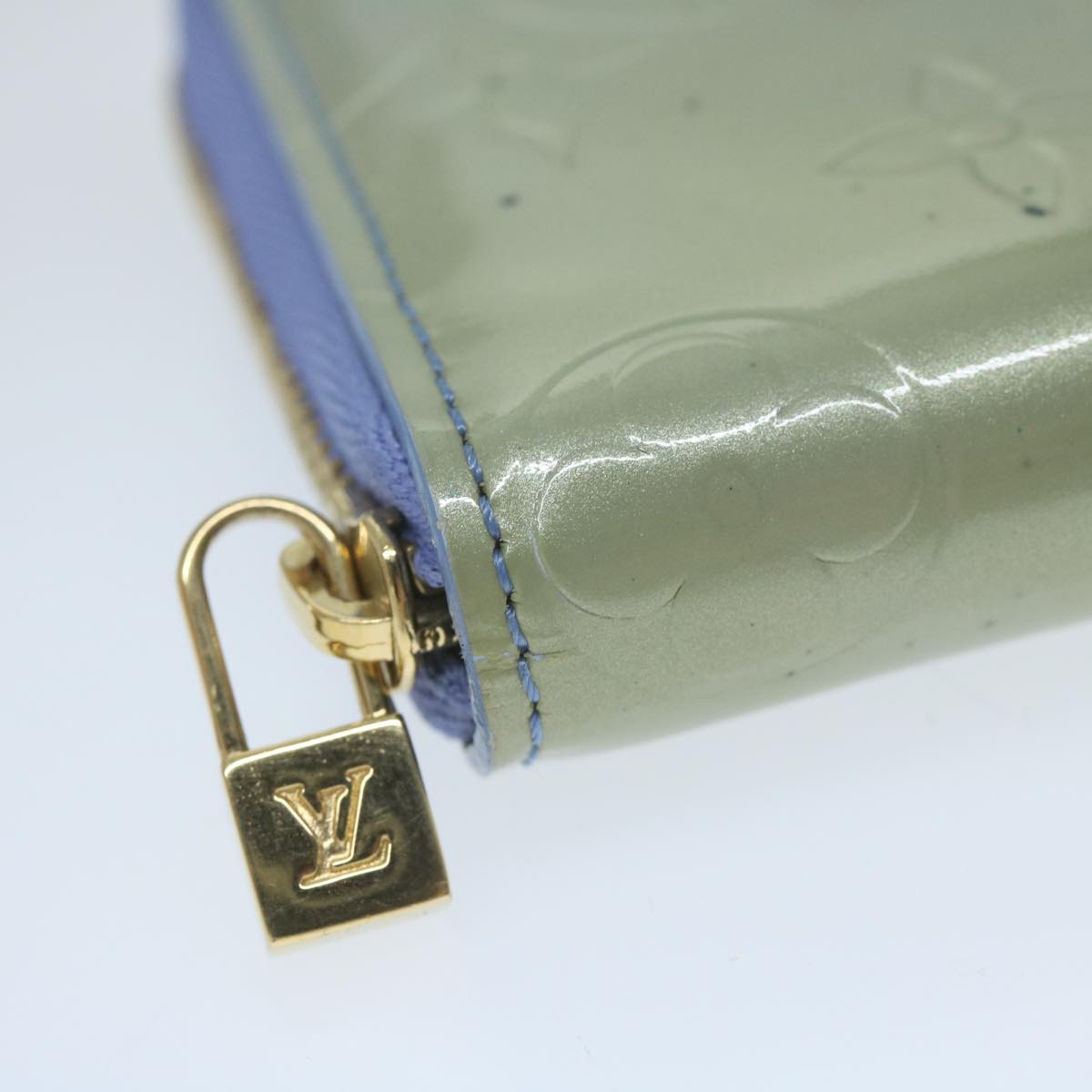 LOUIS VUITTON Monogram Vernis Bloom Wallet Lavande M91237 LV 64690