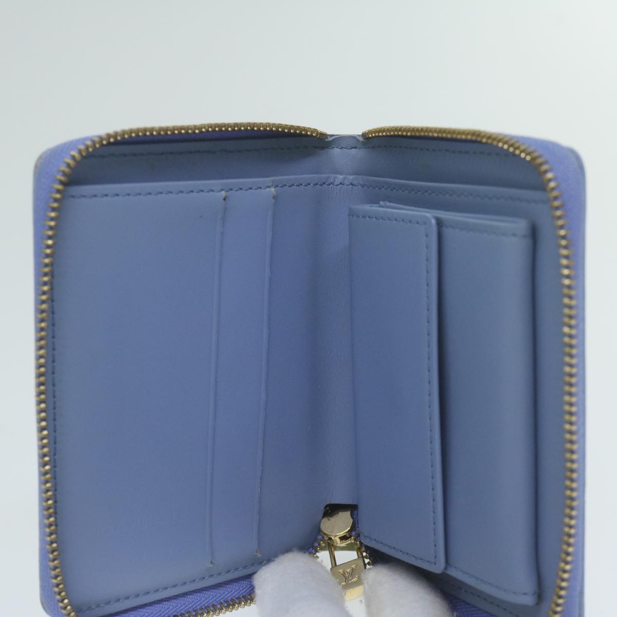 LOUIS VUITTON Monogram Vernis Bloom Wallet Lavande M91237 LV 64690