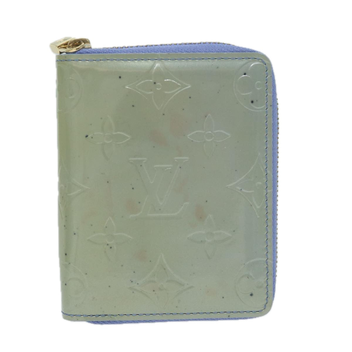 LOUIS VUITTON Monogram Vernis Bloom Wallet Lavande M91237 LV 64690