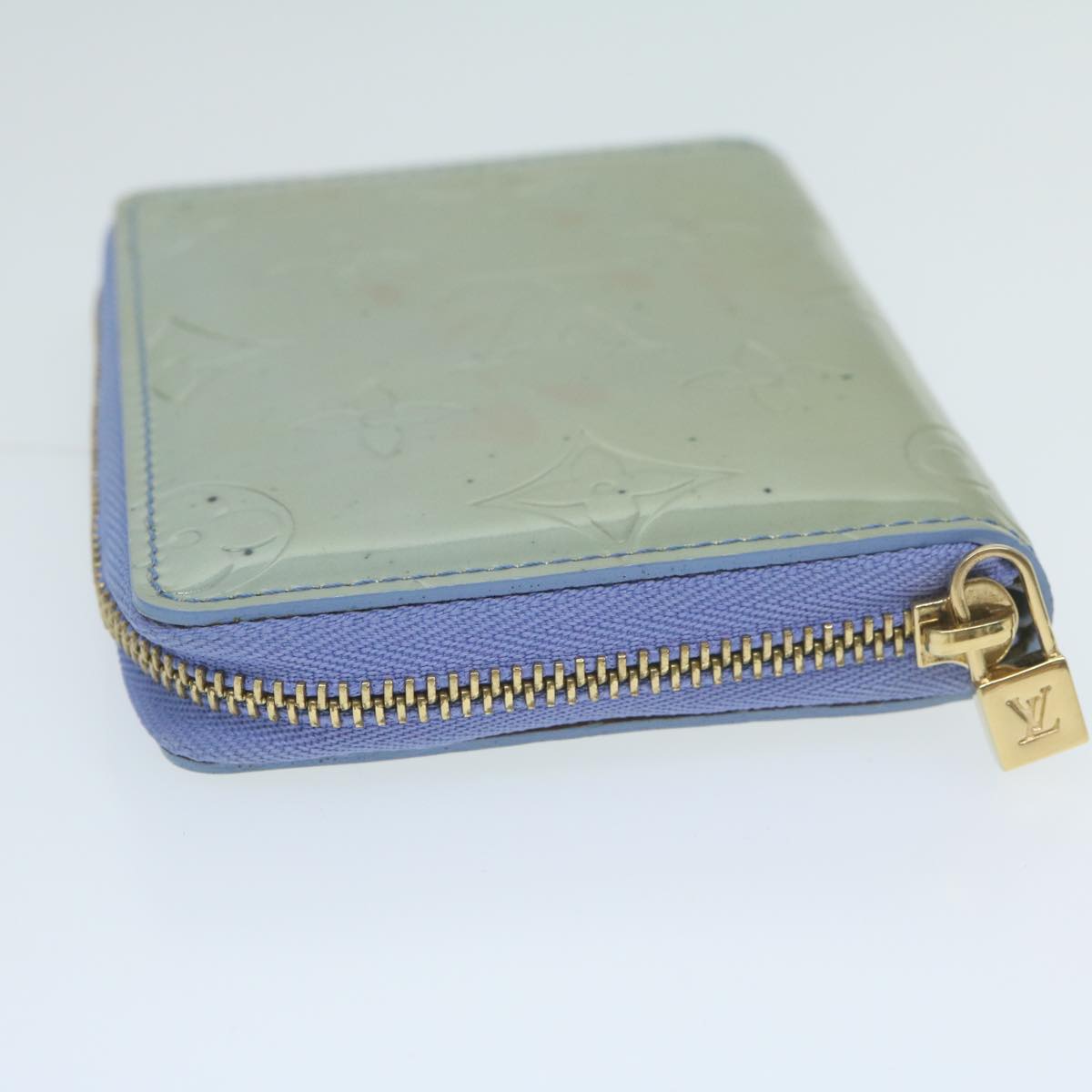 LOUIS VUITTON Monogram Vernis Bloom Wallet Lavande M91237 LV 64690