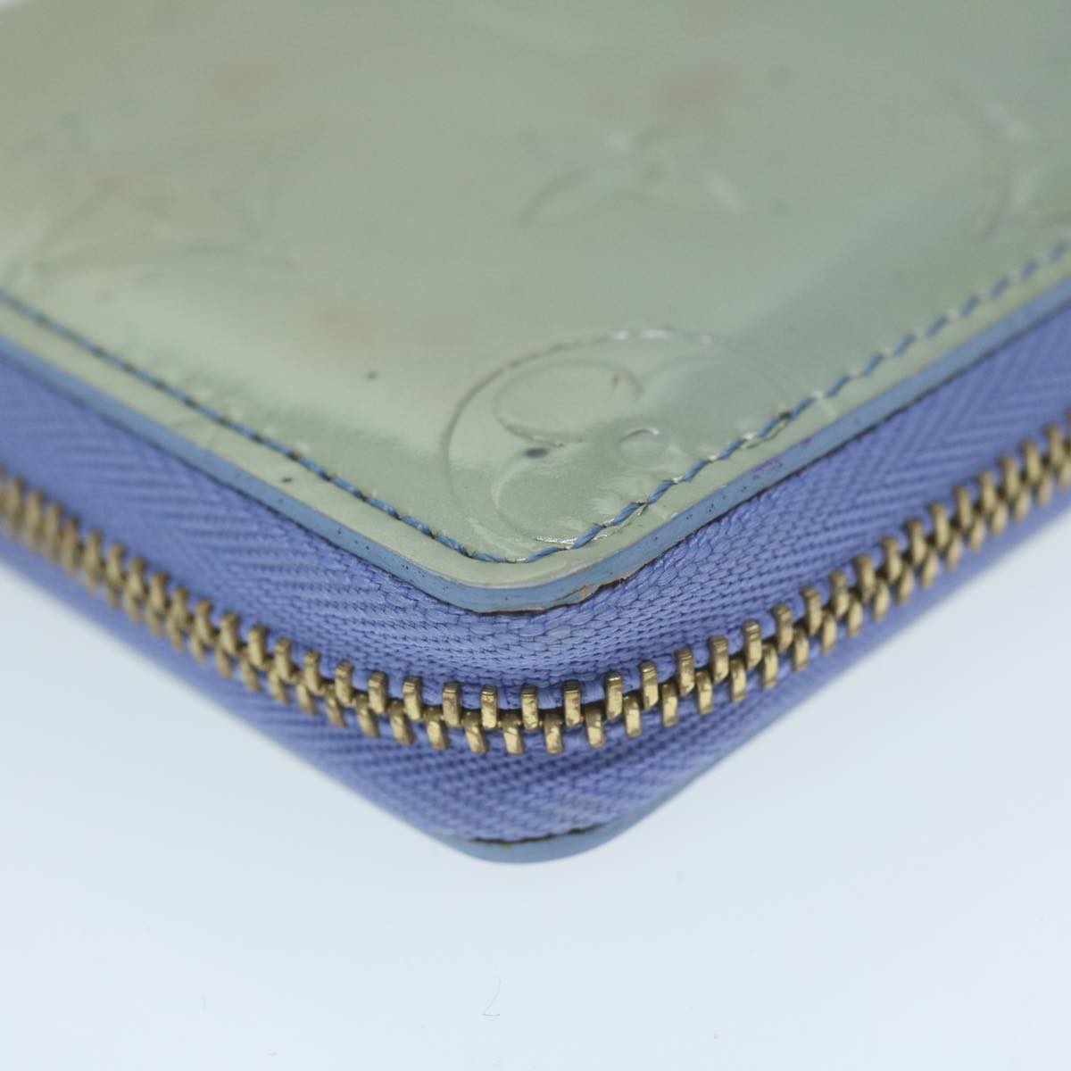 LOUIS VUITTON Monogram Vernis Bloom Wallet Lavande M91237 LV 64690