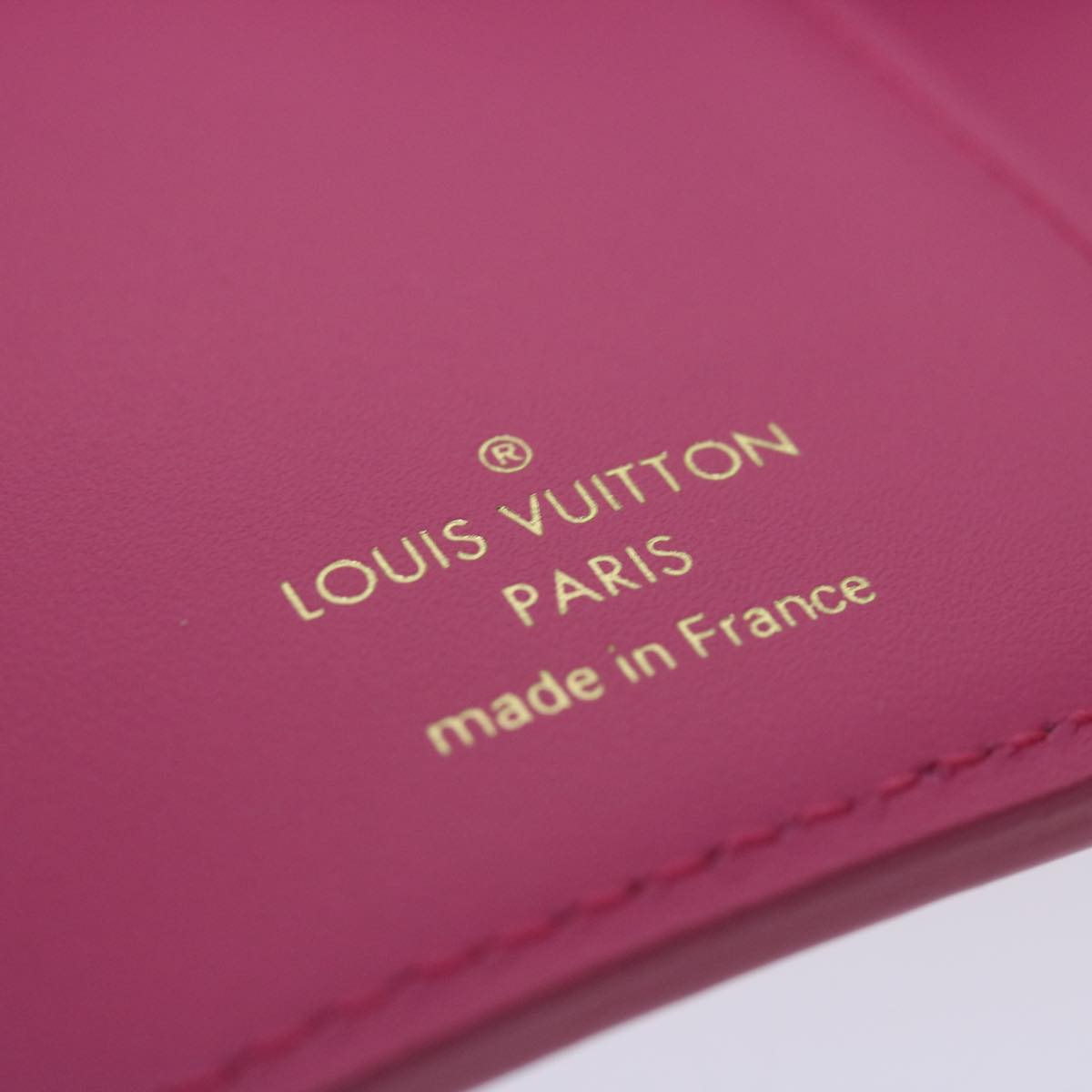 LOUIS VUITTON Nanogram Portefeuille Victorine Wallet Pink M82234 LV 64693