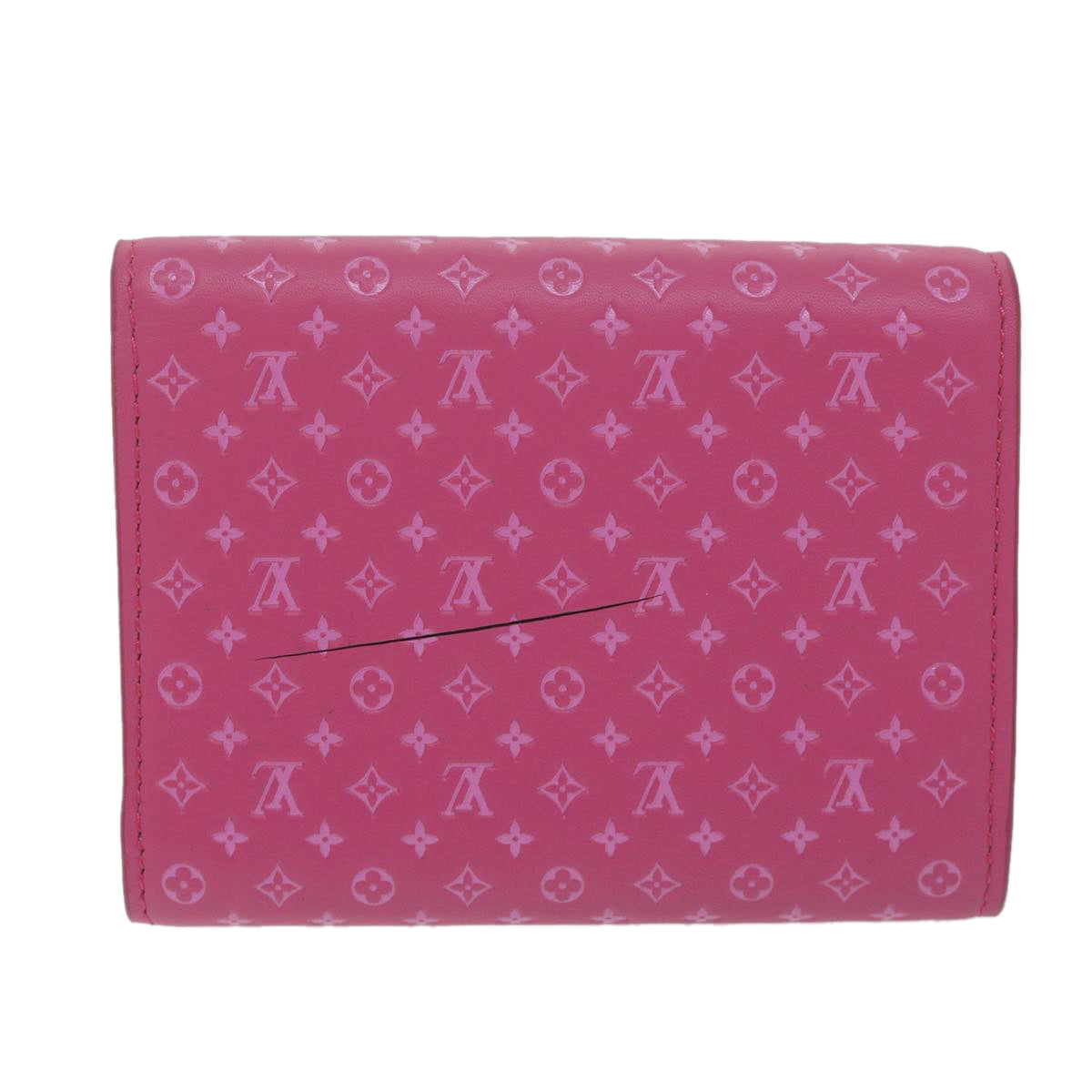 LOUIS VUITTON Nanogram Portefeuille Victorine Wallet Pink M82234 LV 64693