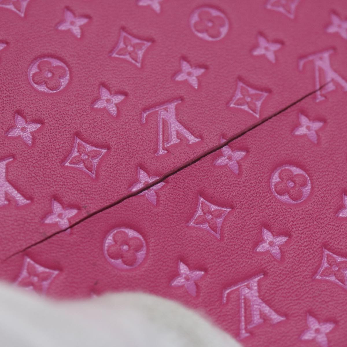 LOUIS VUITTON Nanogram Portefeuille Victorine Wallet Pink M82234 LV 64693