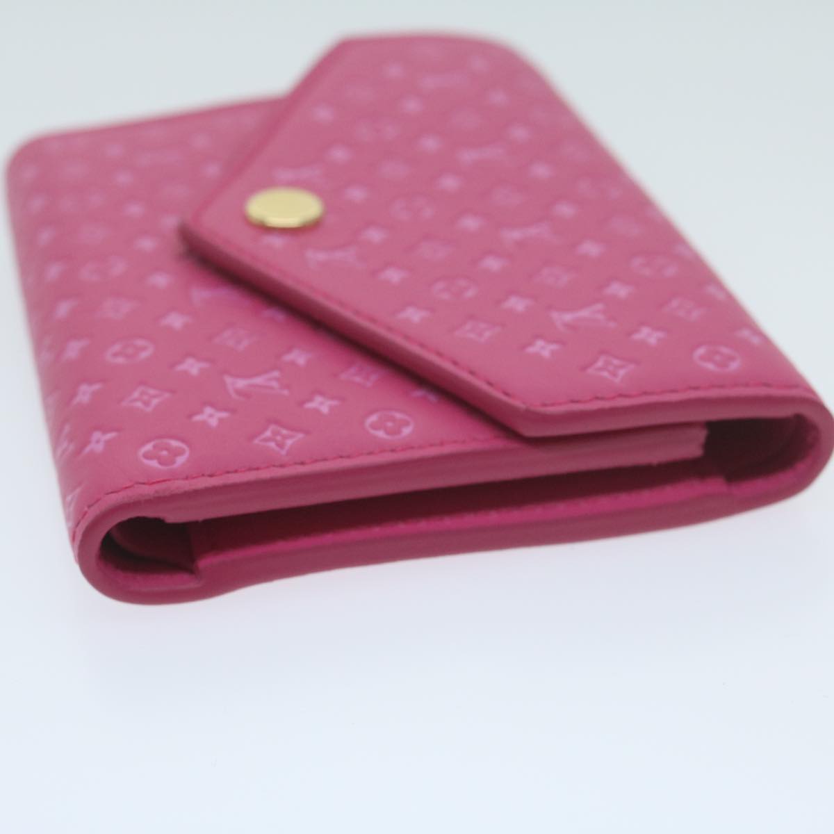 LOUIS VUITTON Nanogram Portefeuille Victorine Wallet Pink M82234 LV 64693