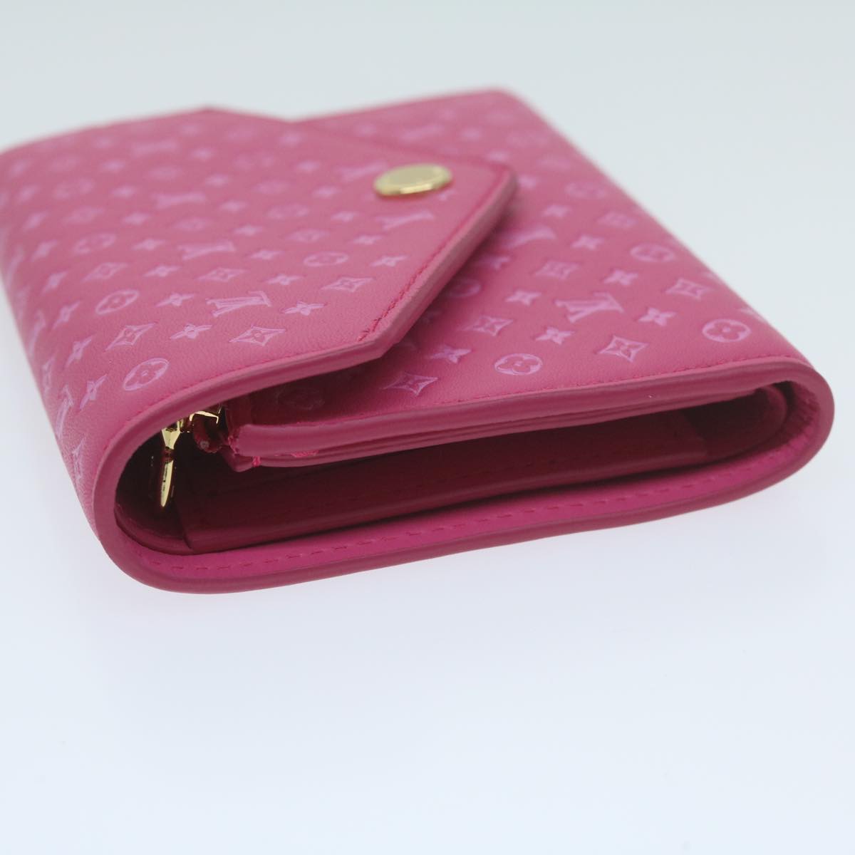 LOUIS VUITTON Nanogram Portefeuille Victorine Wallet Pink M82234 LV 64693