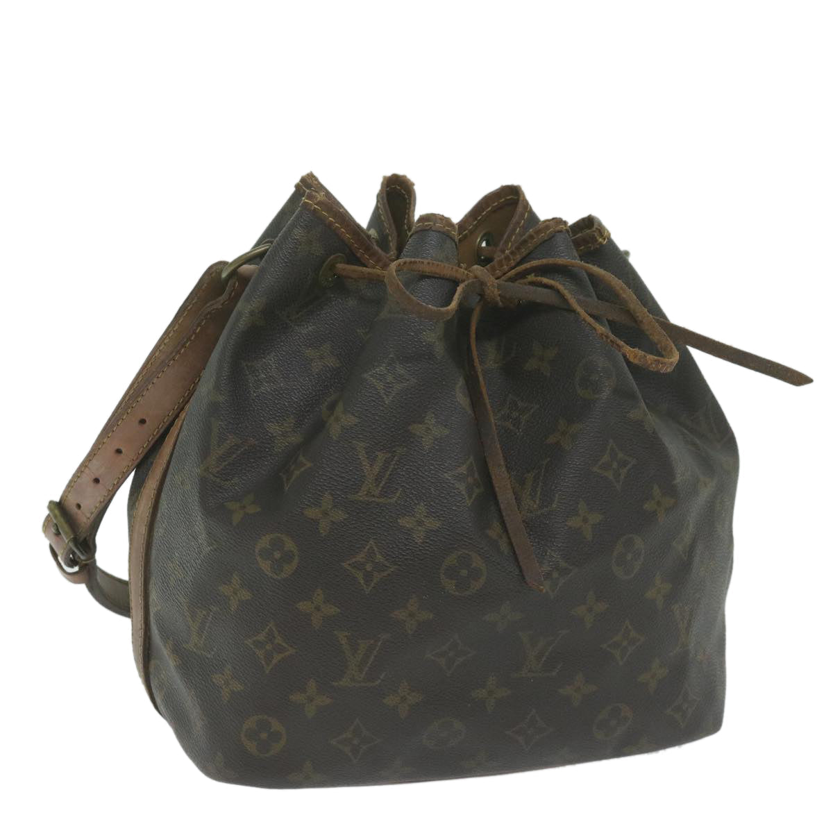 LOUIS VUITTON Monogram Petit Noe Shoulder Bag M42226 LV 64748