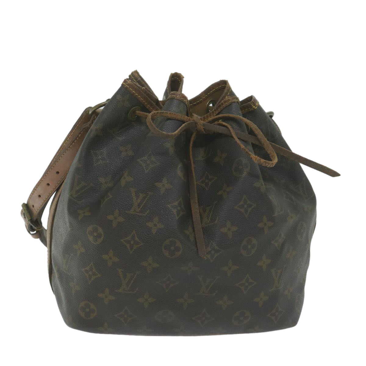 LOUIS VUITTON Monogram Petit Noe Shoulder Bag M42226 LV 64748
