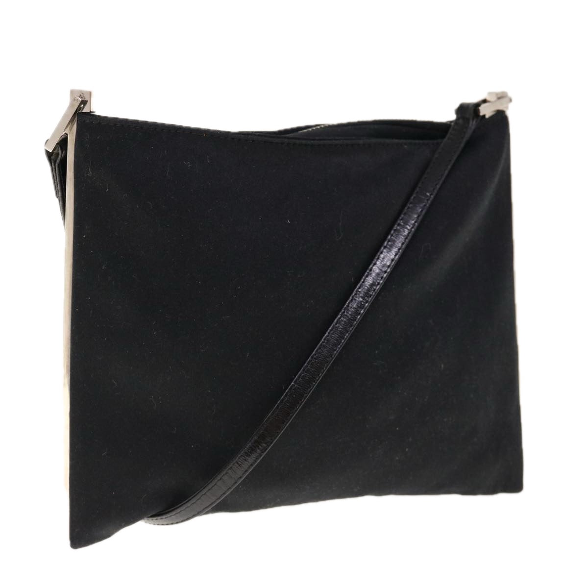 FENDI Shoulder Bag Nylon Black 64760