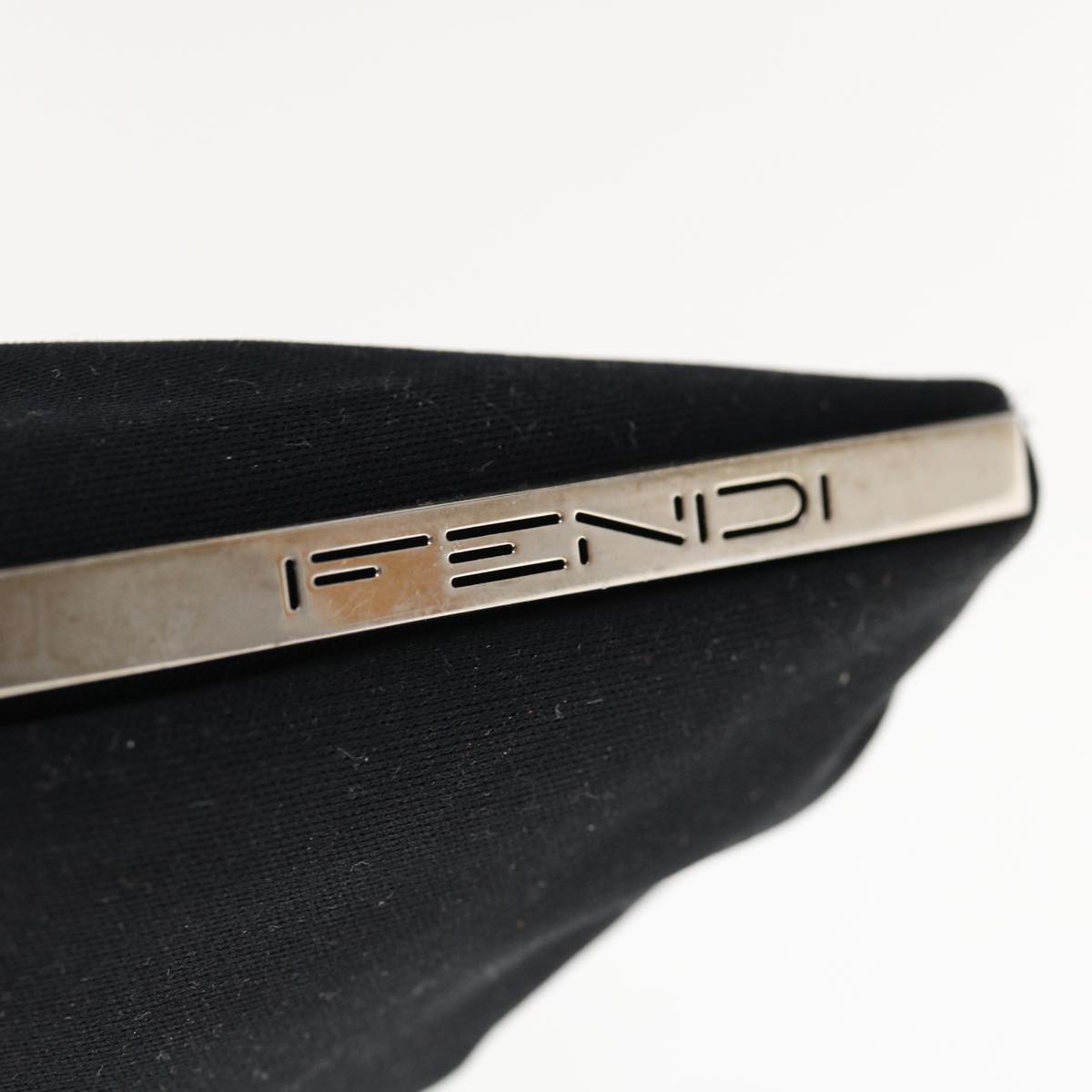 FENDI Shoulder Bag Nylon Black 64760