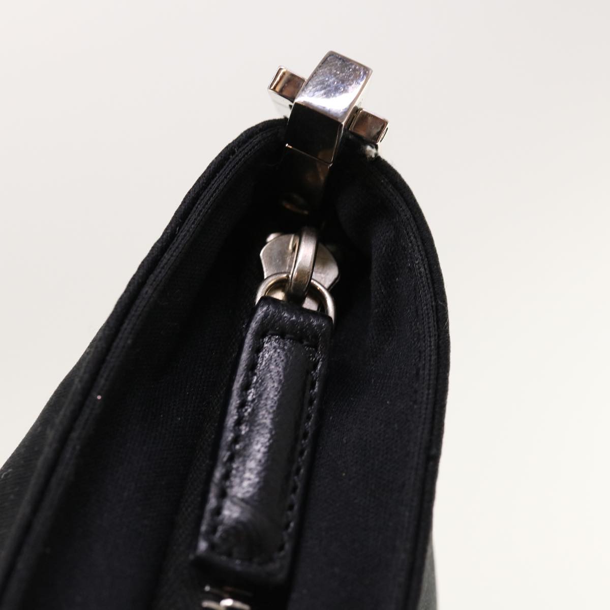 FENDI Shoulder Bag Nylon Black 64760