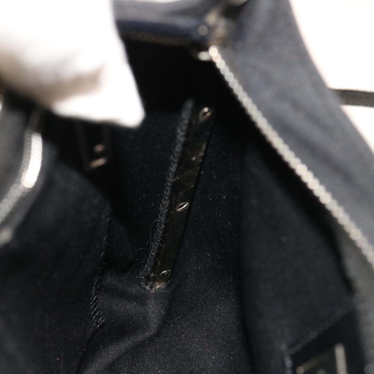 FENDI Shoulder Bag Nylon Black 64760