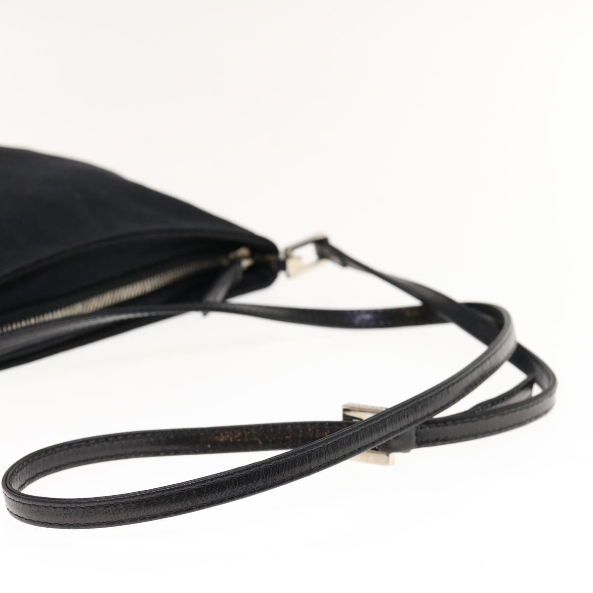 FENDI Shoulder Bag Nylon Black 64760