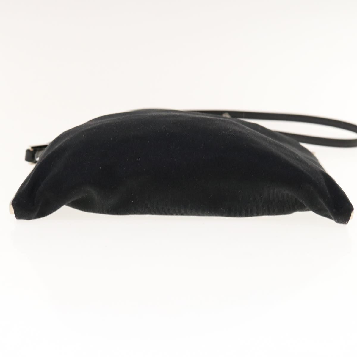 FENDI Shoulder Bag Nylon Black 64760