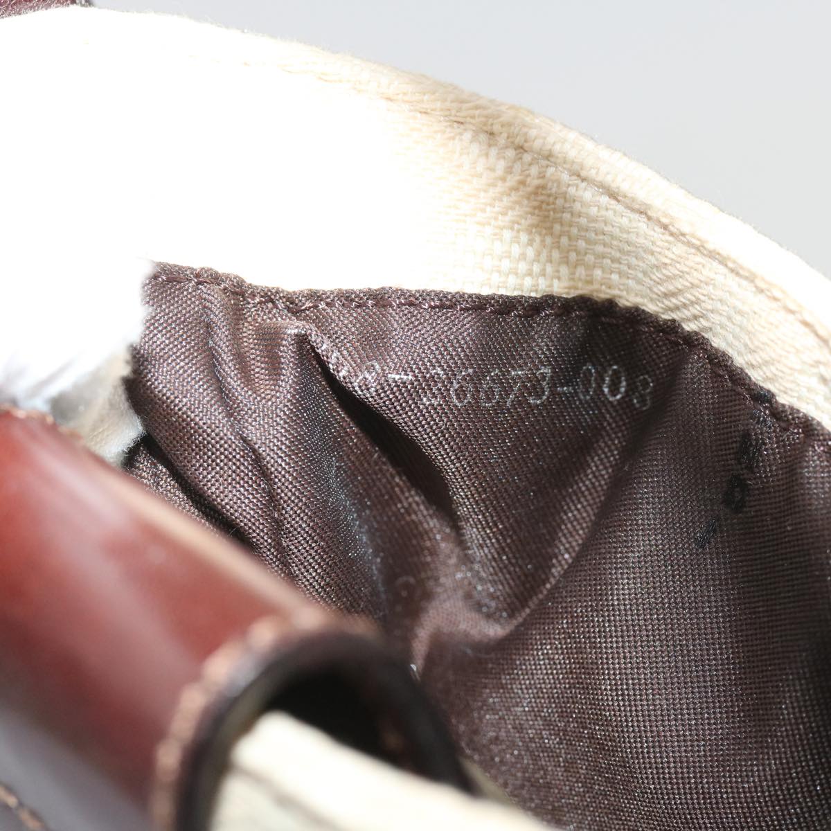 FENDI Zucca Canvas Mini Mamma Baguette Hand Bag Beige Brown 64795