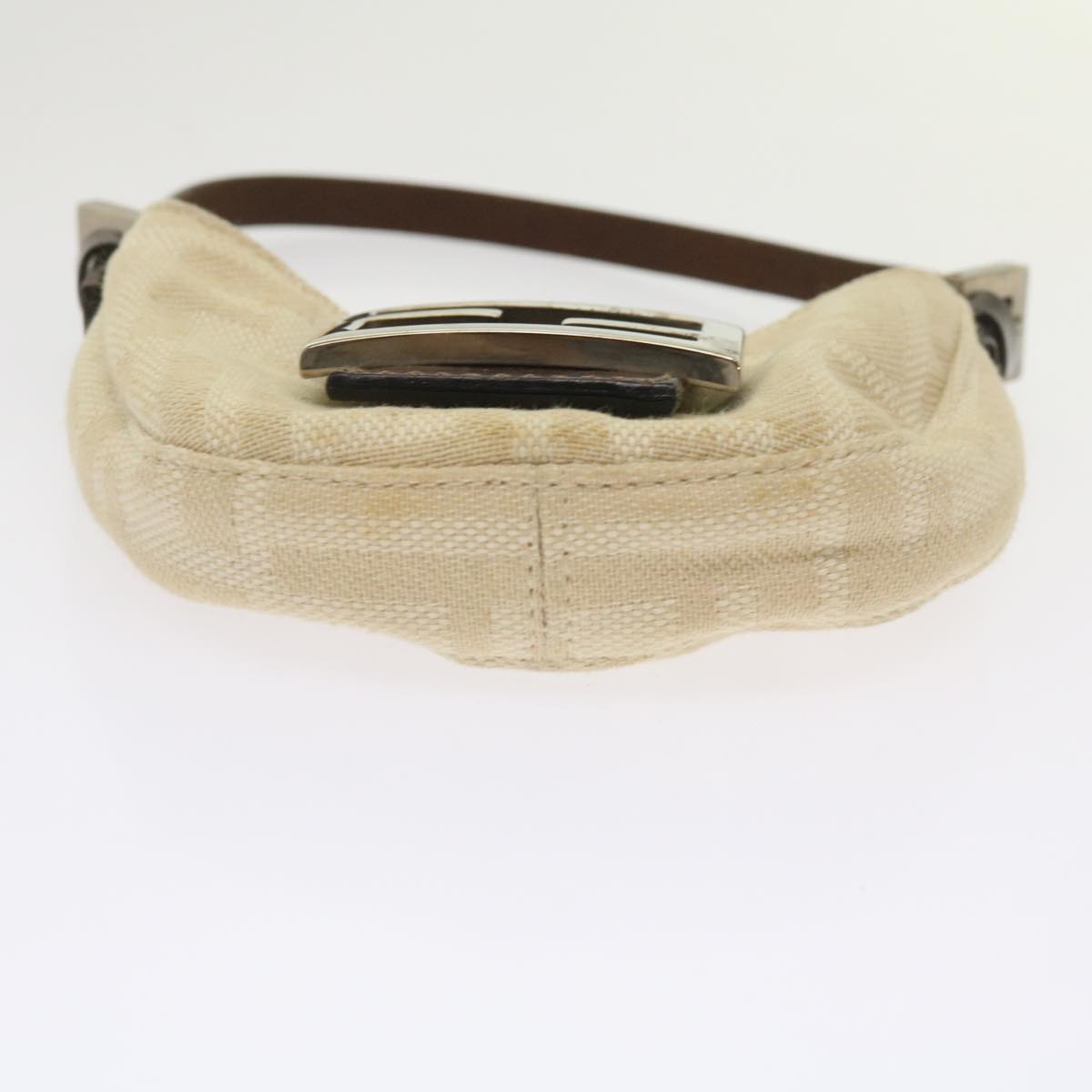 FENDI Zucca Canvas Mini Mamma Baguette Hand Bag Beige Brown 64795