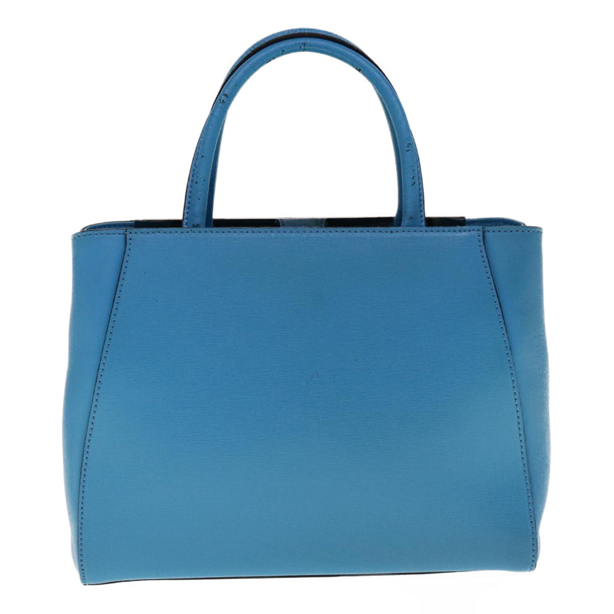 FENDI Petite To Jules Hand Bag Leather 2way Light Blue 64810