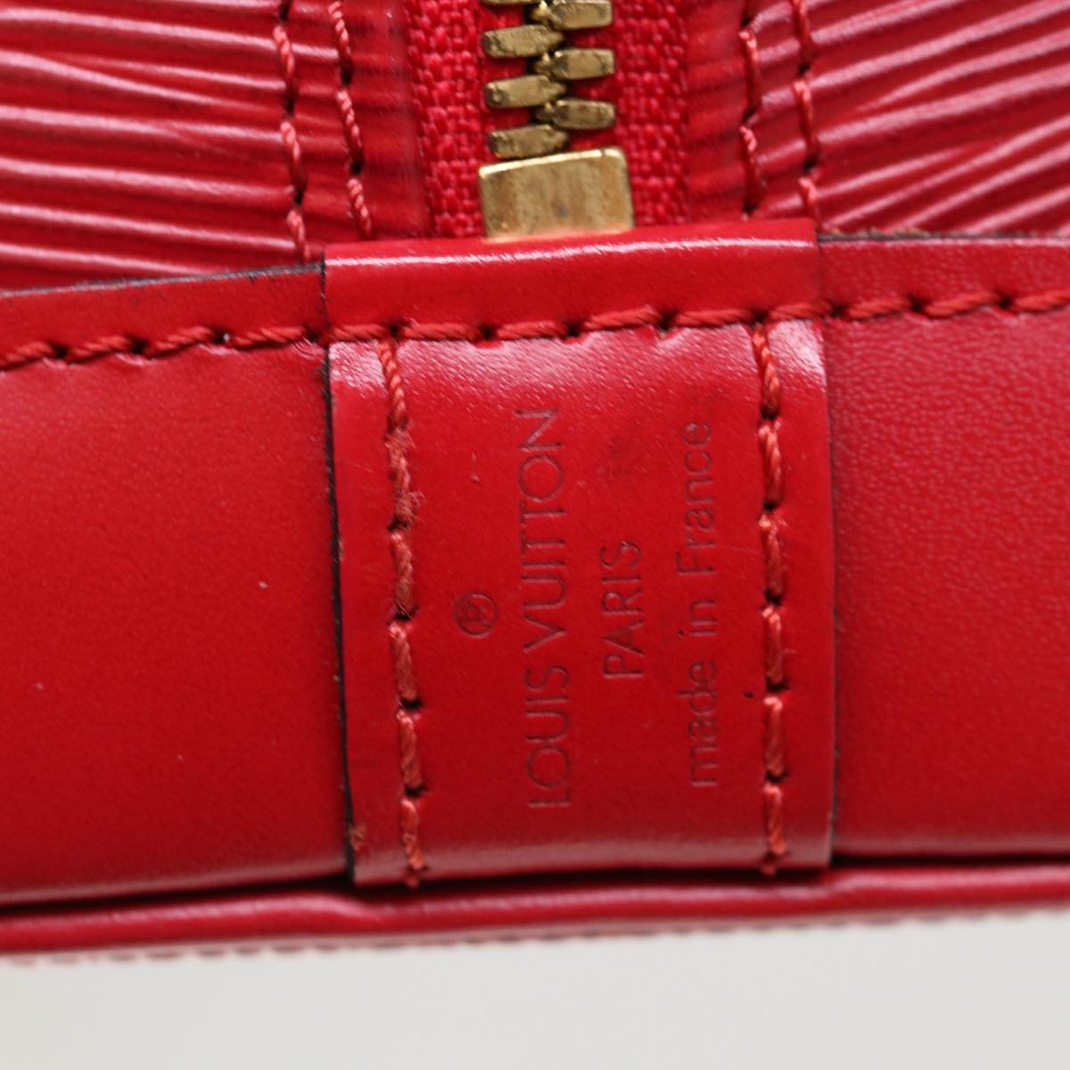 LOUIS VUITTON Epi Alma Hand Bag Castilian Red M52147 LV 64854