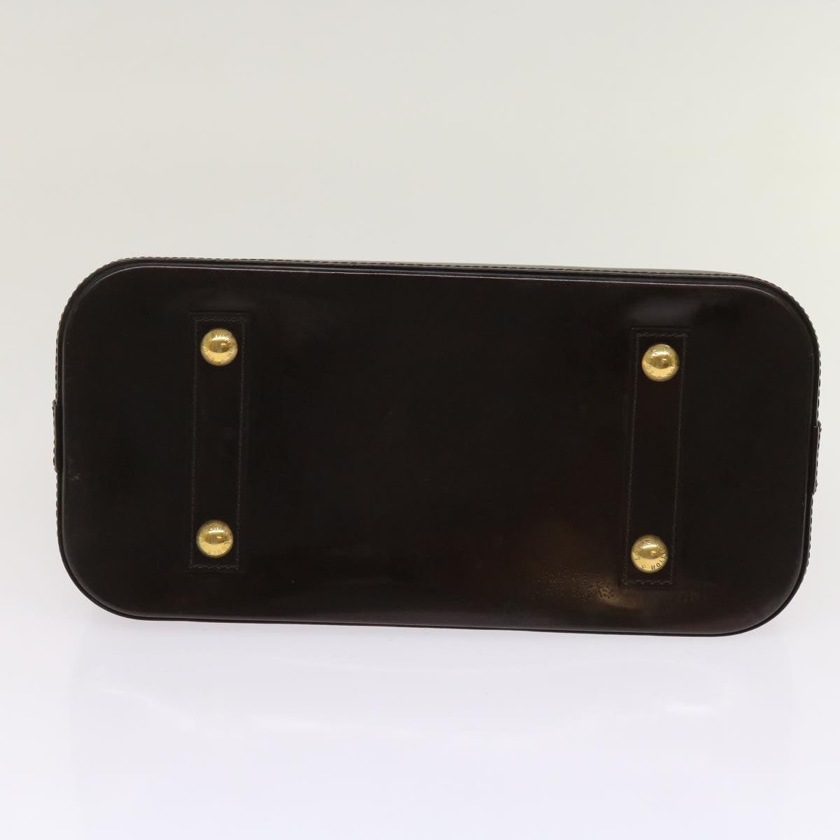 LOUIS VUITTON Monogram Vernis Alma PM Hand Bag Rouge Favist M91691 LV 64856