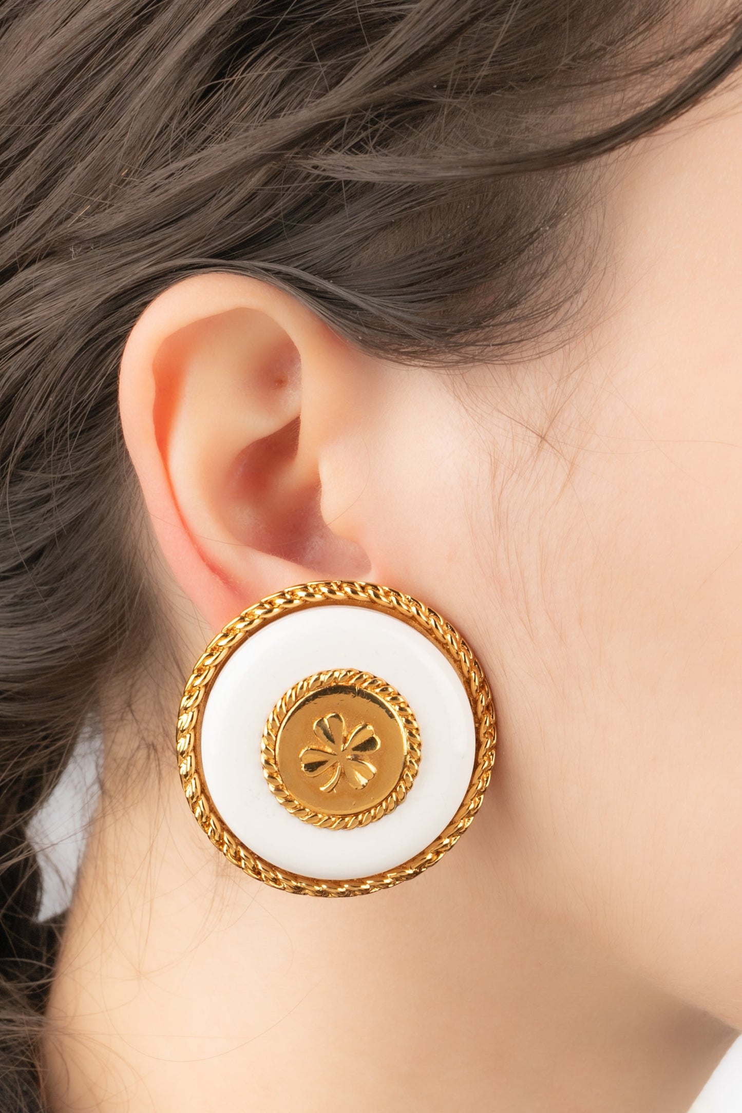 Boucles d'oreilles trÃ¨fles Chanel