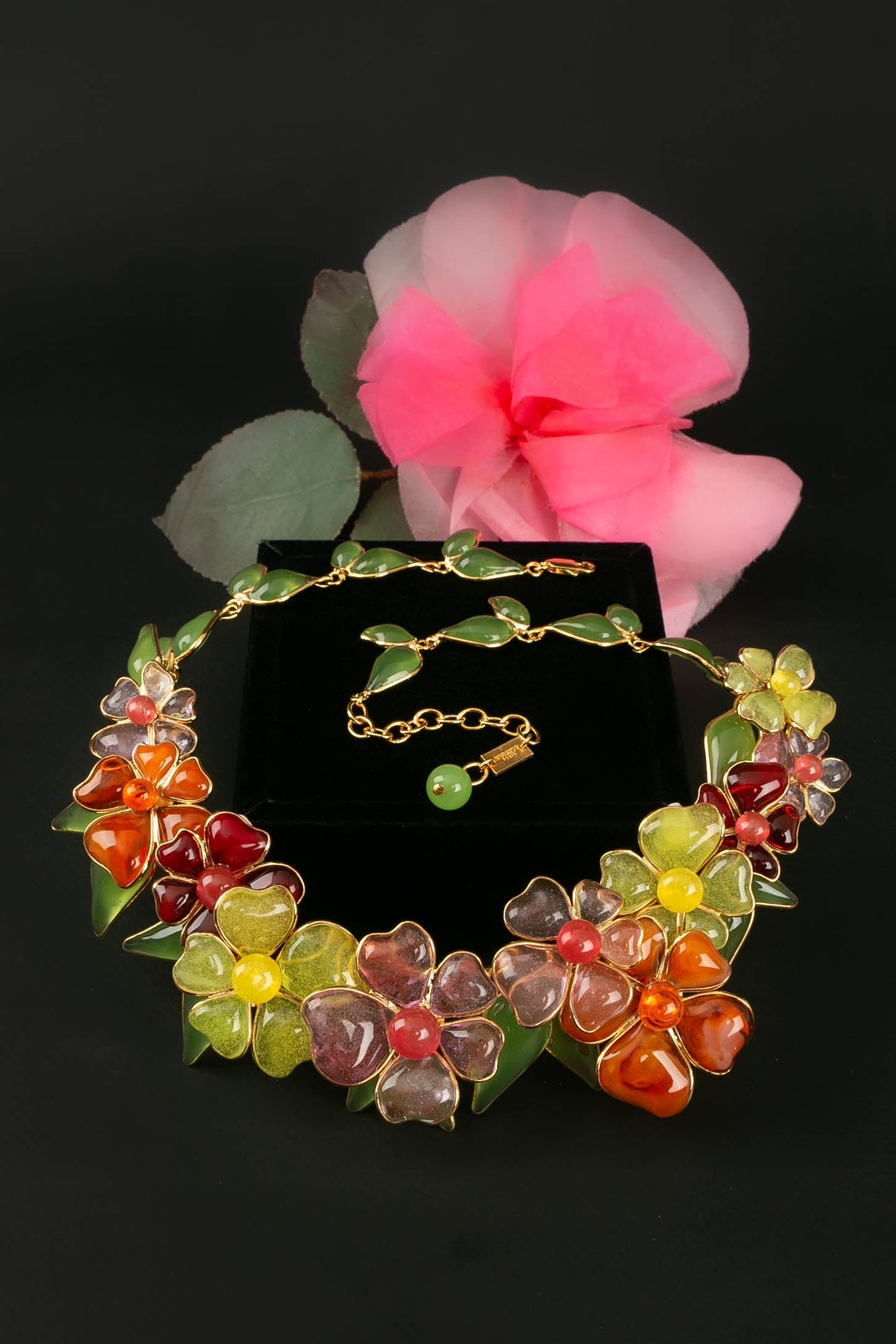 Collier en pÃƒÆ’Ã‚Â¢te de verre Augustine