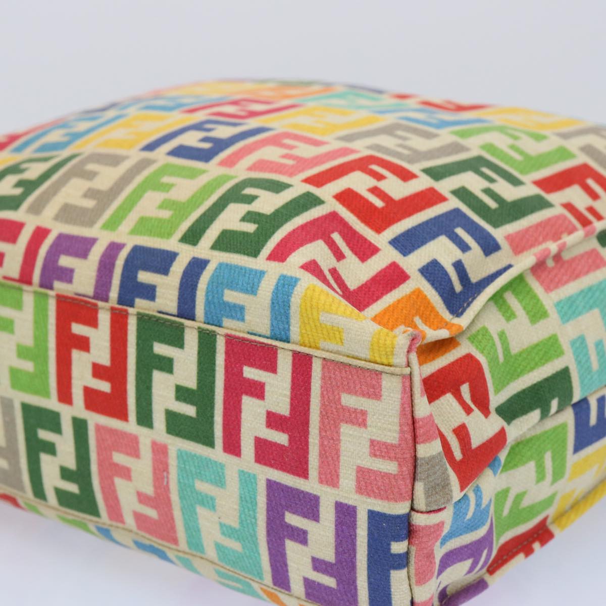 FENDI Zucca Canvas Hand Bag Multicolor 65016