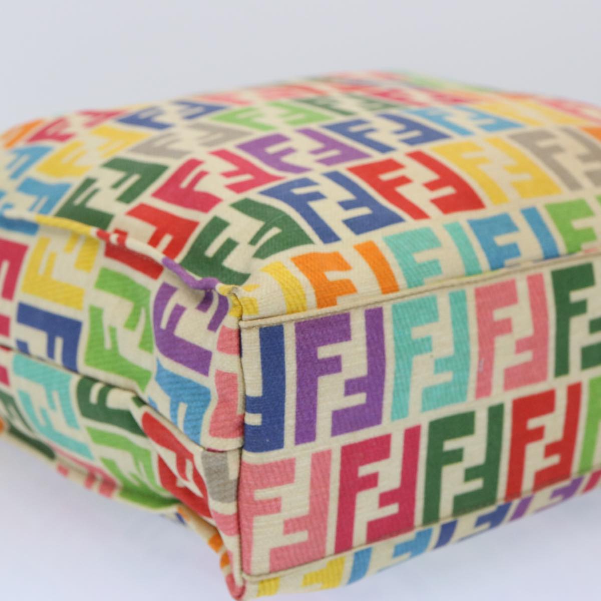 FENDI Zucca Canvas Hand Bag Multicolor 65016